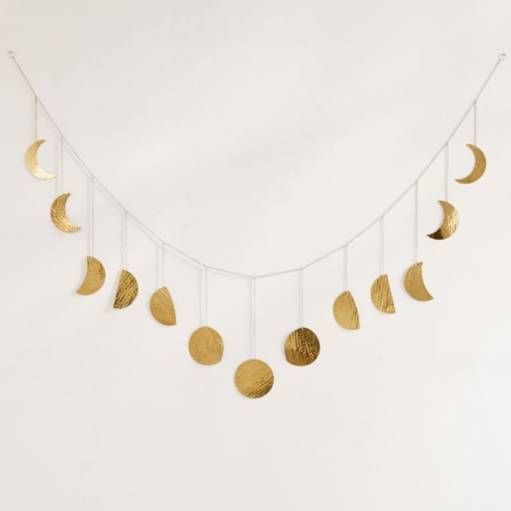 URBAN OUTFITTERS hammered metal moon cycle banner